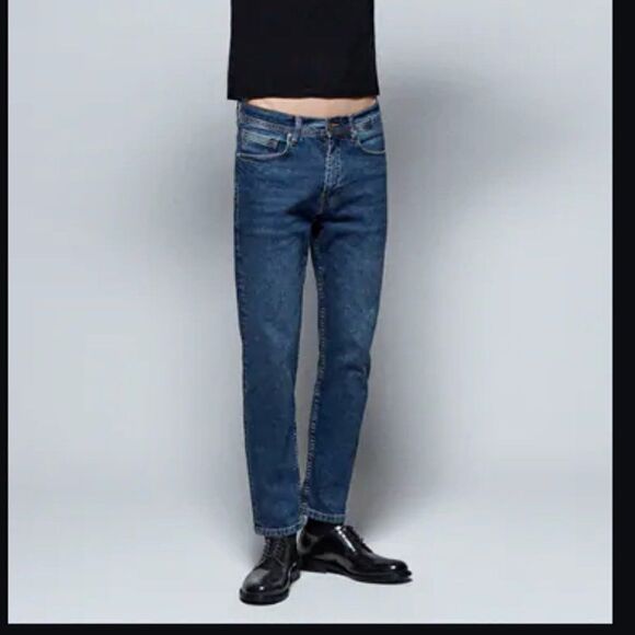 Zara Mens Jeans Sz US 32 EU 42 Blue Slim Fit Skinn - Picture 1 of 10